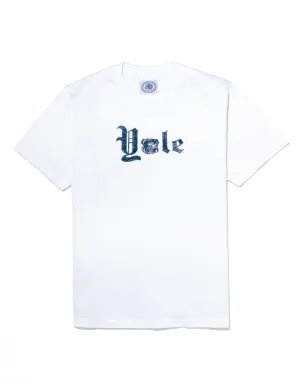 YALE GOTHIC SPELLOUT T-SHIRT - WHITE