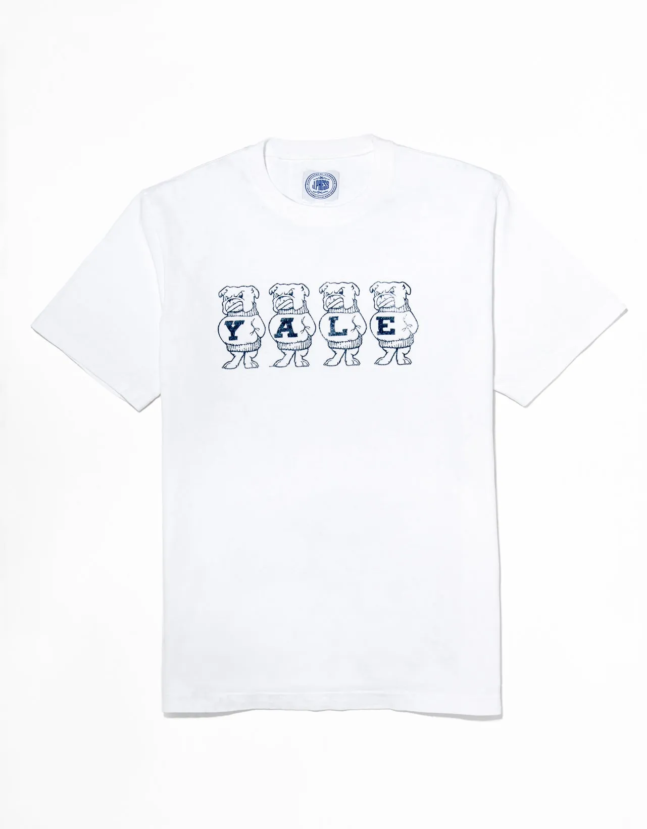 YALE VINTAGE BULLDOG T-SHIRT - WHITE