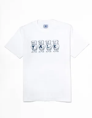 YALE VINTAGE BULLDOG T-SHIRT - WHITE
